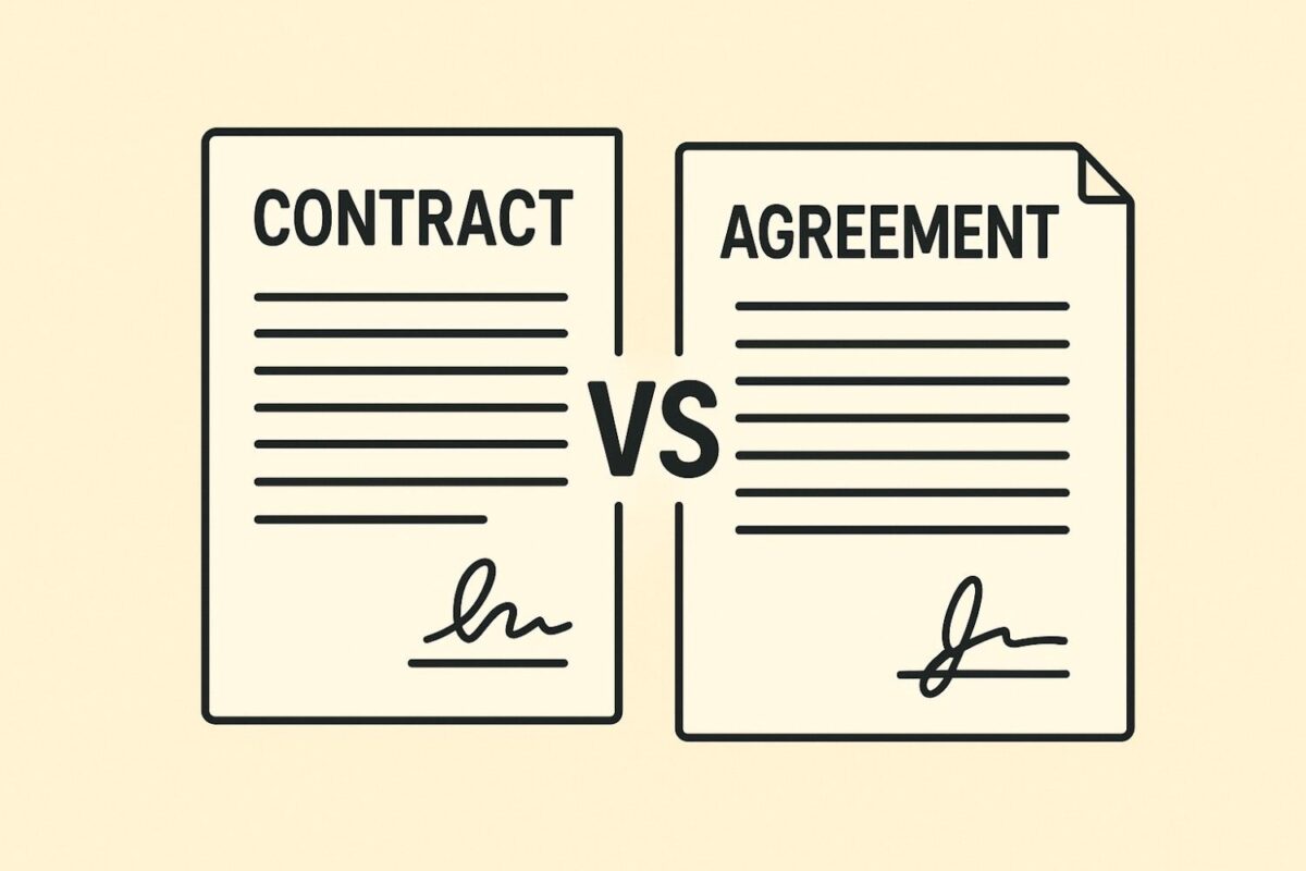 contract vs agreement