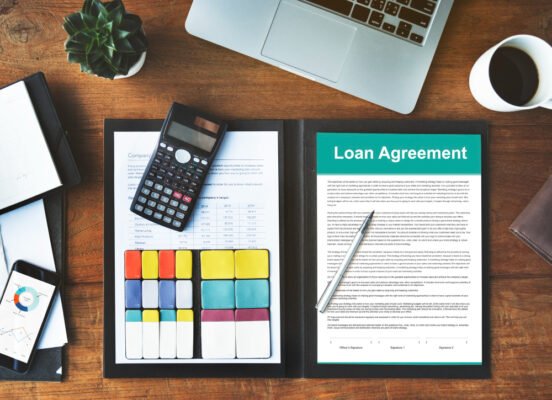 loan agreement on a table drafted by contract lawyers